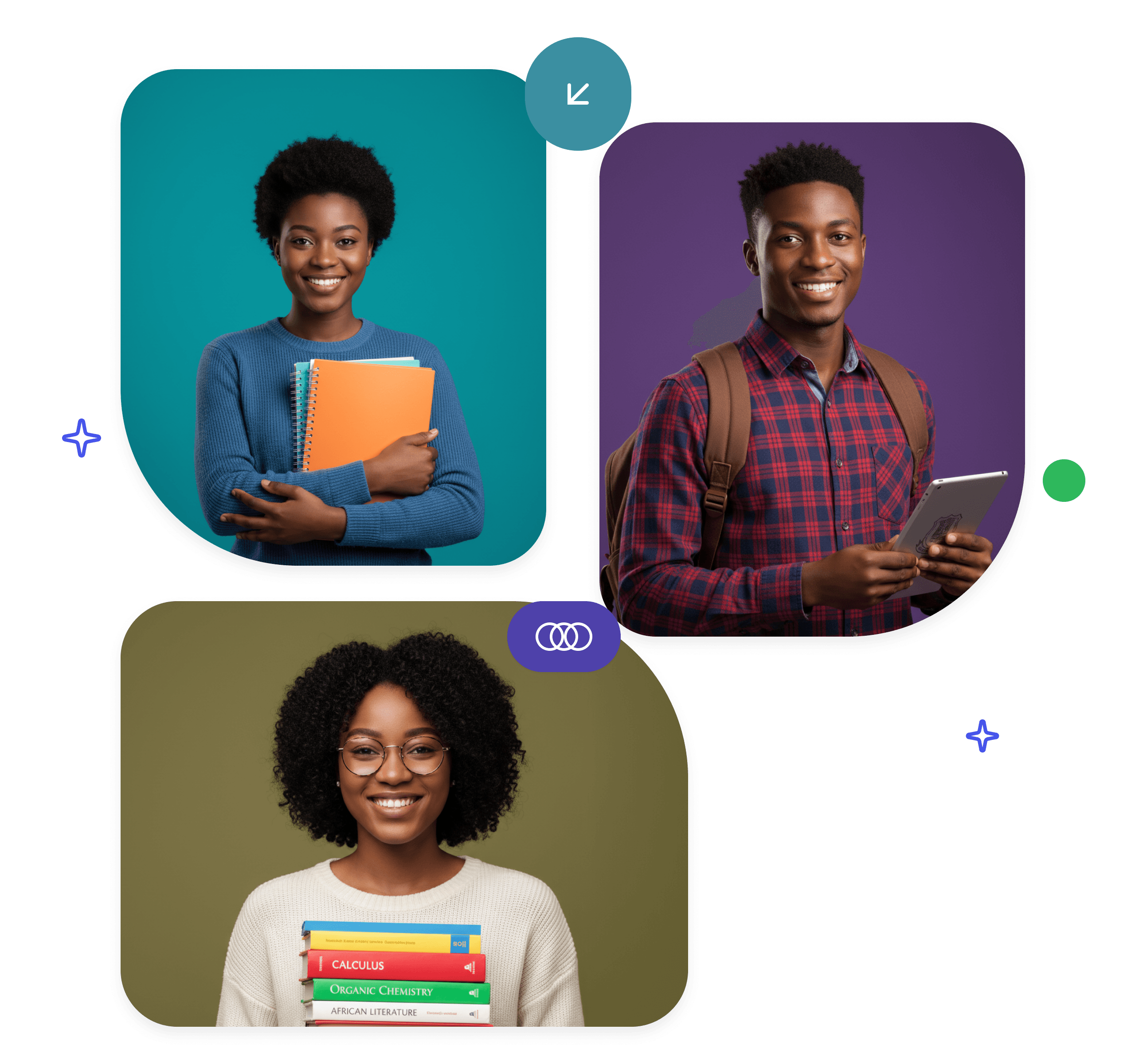 Students using Examify